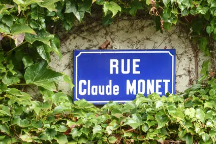 Rue Claude Monet in Giverny, Normandy, France