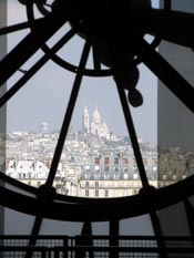 Sacr-Coeur and Montmartre from Muse d'Orsay, photo by Ogen Perry